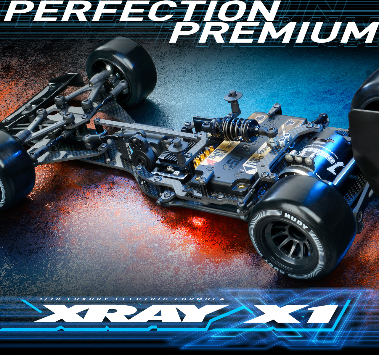 ＸＲＡＹ Ｘ１ ２０２３ 美品 ボディー RIDEタイヤ付 - ホビーラジコン