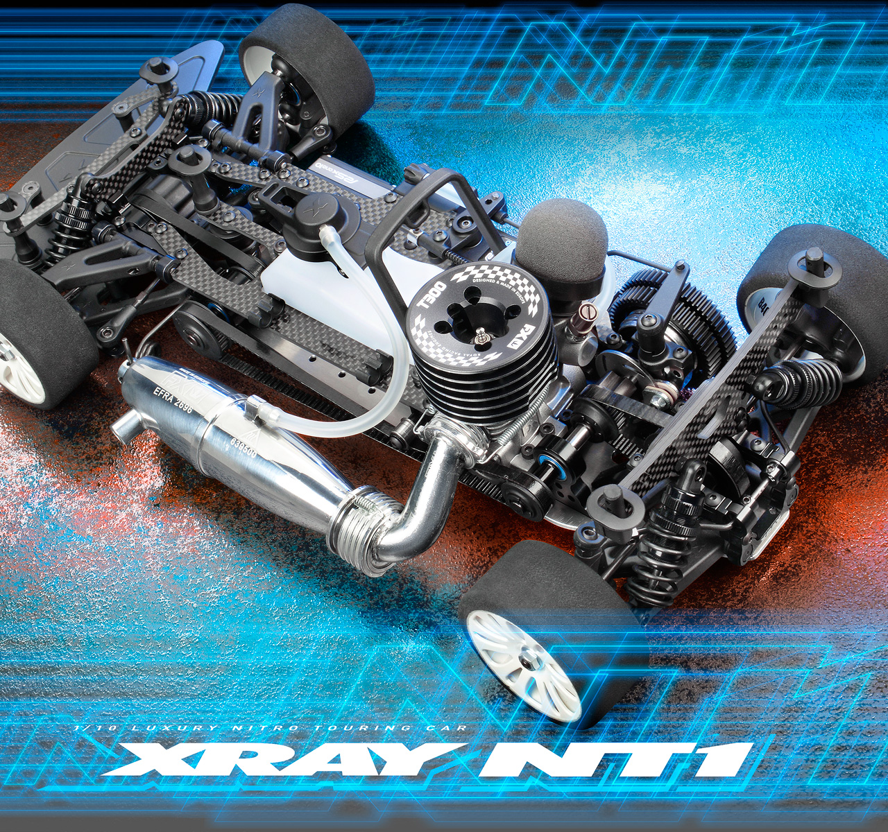 1/10 XRAY NT1 NOVAROSSI FLASH12エンジン付 GPツーリング オンロード