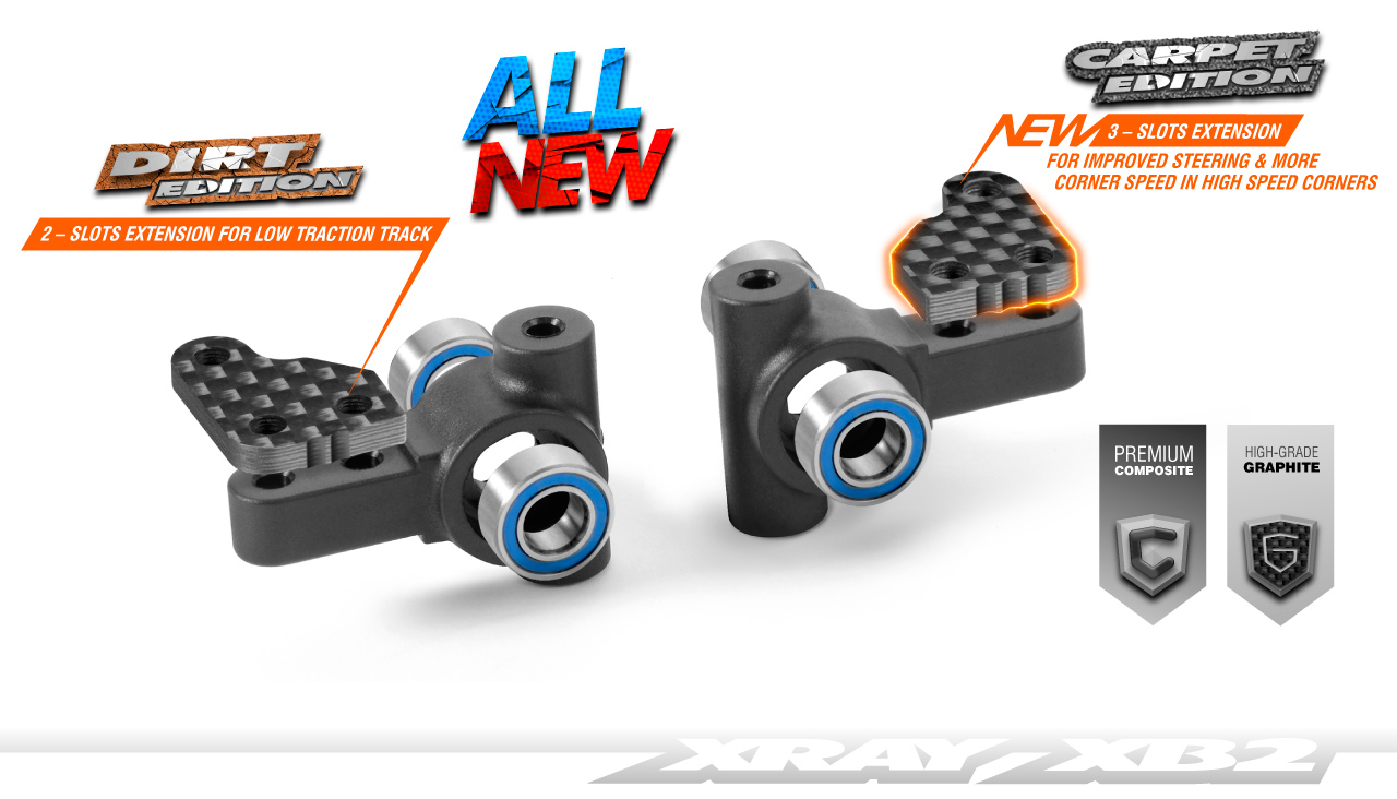 2 XRA328011 XRAY XB2 Composite 21mm Shock Ball Joint 